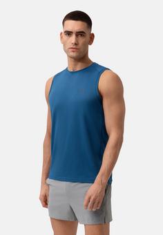 Rückansicht von DANISH ENDURANCE Sustain Sports Tank Funktionstop Herren black/bright blue