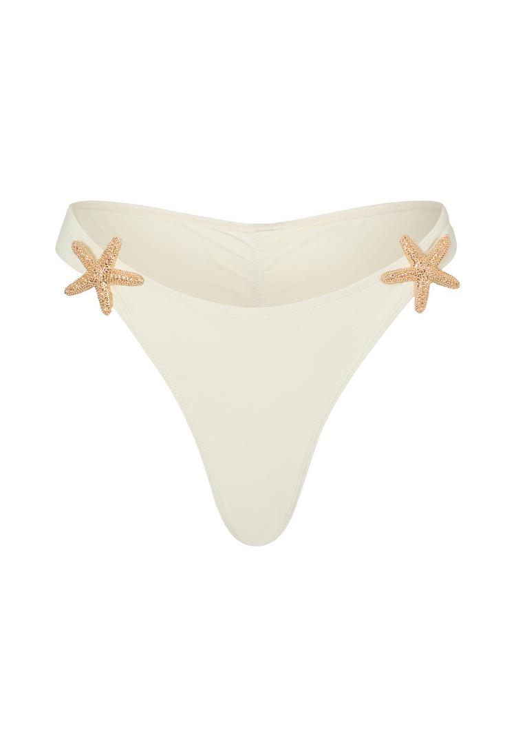 Moda Minx Moda Minx Starfish Fixed Brazilian Bikini Bottom Bikini Hose Damen - Coconut - 0 | SportScheck