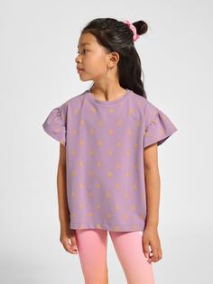Rückansicht von hummel hmlMUSSE T-SHIRT S/S T-Shirt Kinder LAVENDER MIST