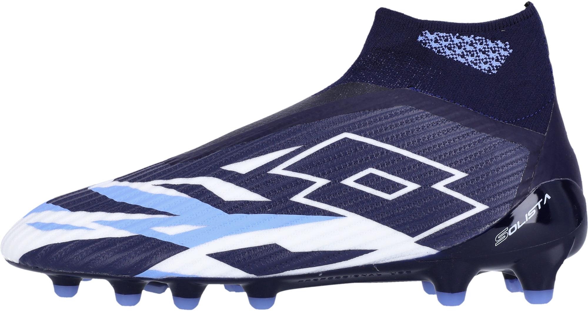 Lotto Solista 100 Fu&szlig;ballschuhe Herren - 9Z4 Navy Blue / All White / Cornflower