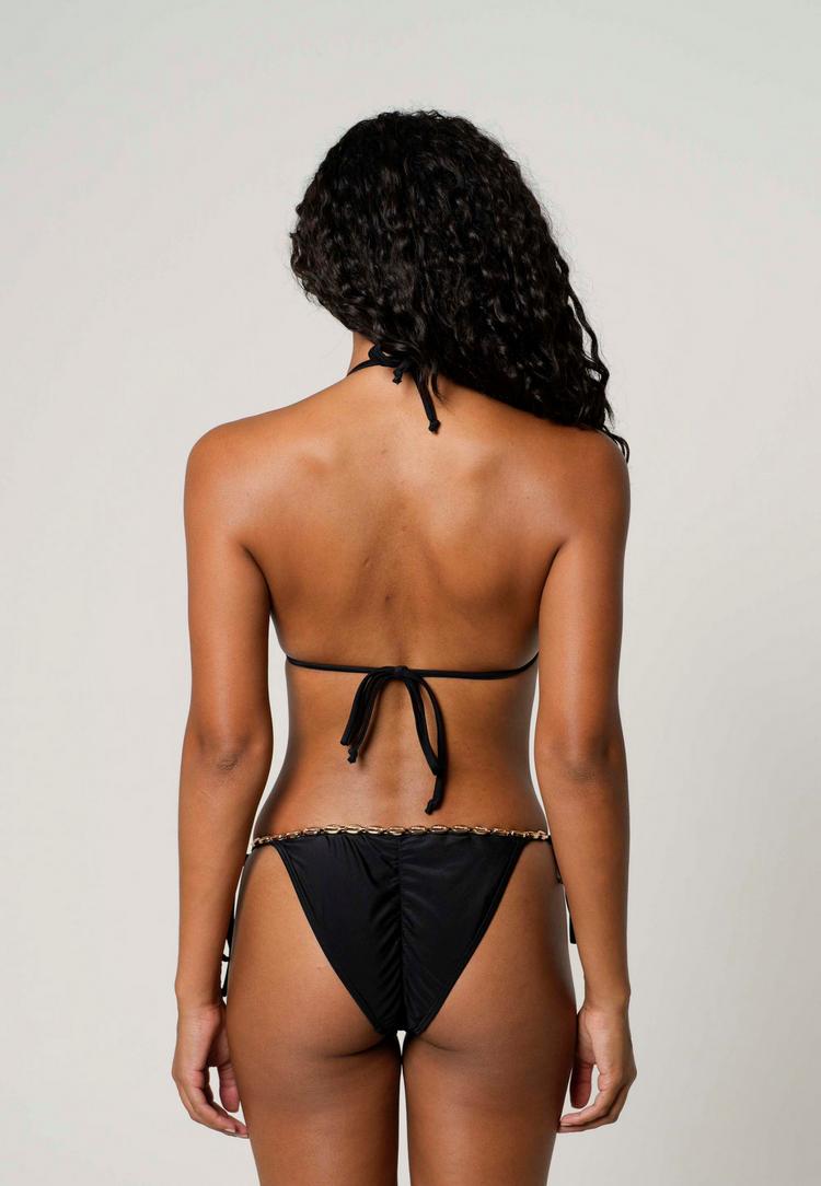 Moda Minx Moda Minx Gold Shells Trim Edge Triangle Top Bikini Oberteil Damen - Black - 3 | SportScheck