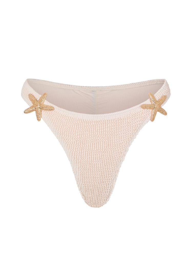 Moda Minx Moda Minx Starfish Scrunch Fixed Bikini Bottom Bikini Hose Damen - Coconut - 0 | SportScheck