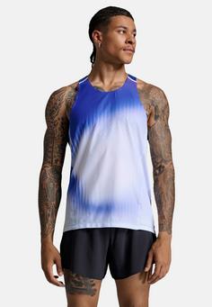 Rückansicht von 2XU Light Speed Tech Singlet Funktionsshirt Herren glass gradient surf-white rfl