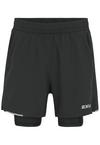 2XU Aero Mesh 2-in-1 Short Tights Herren - black-silver reflective