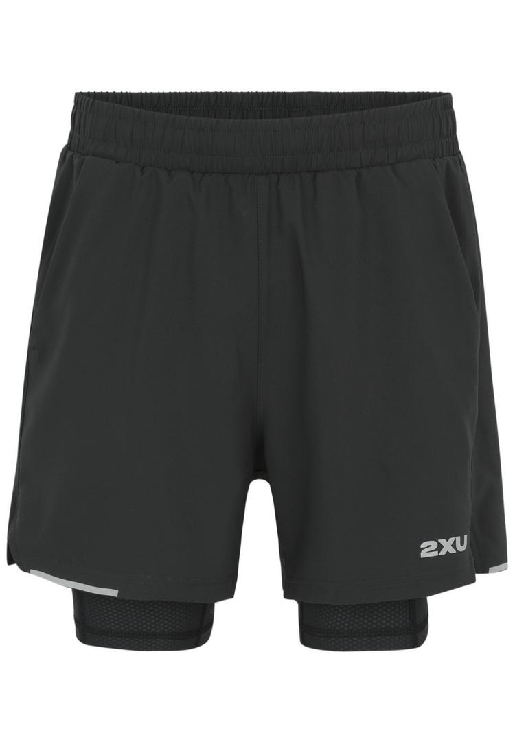 2XU 2XU Aero Mesh 2-in-1 Short Tights Herren - black-silver reflective - 0 | SportScheck
