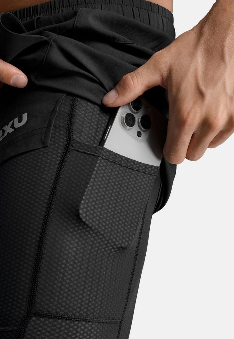 2XU 2XU Aero Mesh 2-in-1 Short Tights Herren - black-silver reflective - 5 | SportScheck
