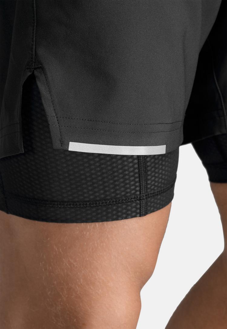 2XU 2XU Aero Mesh 2-in-1 Short Tights Herren - black-silver reflective - 7 | SportScheck