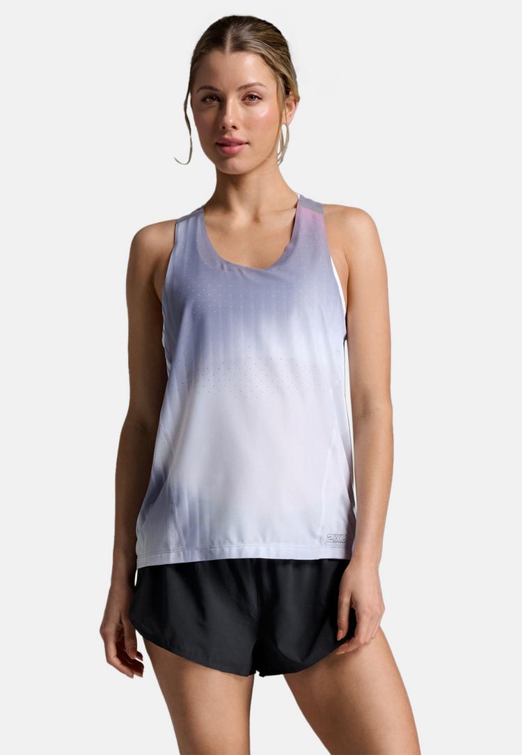 2XU 2XU Light Speed React Singlet Funktionsshirt Damen - glass gradient lilac-silver rf - 3 | SportScheck