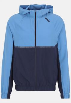 2XU Aero Hex Windbreaker Laufjacke Herren azure-midnight