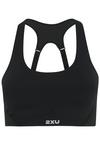 2XU Aero Mesh Medium Impact Bra BH Damen - black-silver reflective
