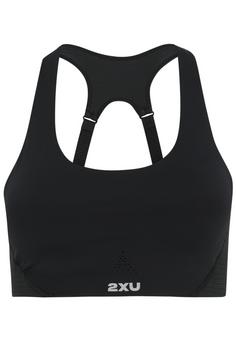 2XU Aero Mesh Medium Impact Bra Sport-BH Damen black-silver reflective