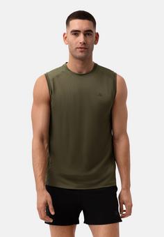 Rückansicht von DANISH ENDURANCE Sustain Sports Tank Funktionstop Herren black/olive