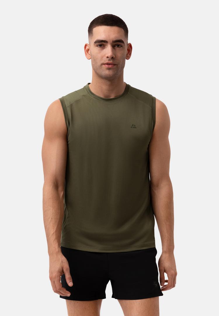 DANISH ENDURANCE DANISH ENDURANCE Sustain Sports Tank Funktionstop Herren - black/olive - 0 | SportScheck