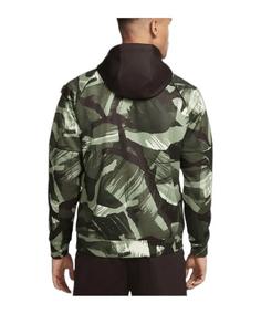 Rückansicht von Nike Therma-FIT Allover Camo Hoody Laufshirt Herren braunweiss
