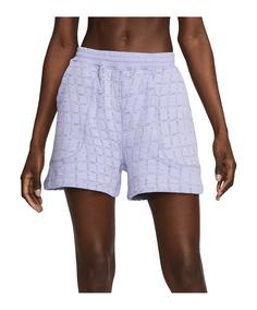 Nike Yoga Therma-FIT Cozy Fleece Short Damen Laufshorts Damen violett