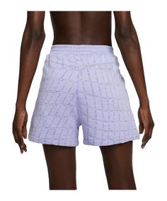 Rückansicht von Nike Yoga Therma-FIT Cozy Fleece Short Damen Laufshorts Damen violett