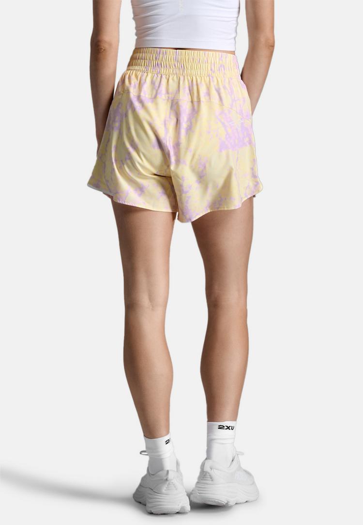 2XU 2XU Aero Hi-Rise 4 Inch Shorts Funktionsshorts Damen - pixel lemon-white reflective - 2 | SportScheck