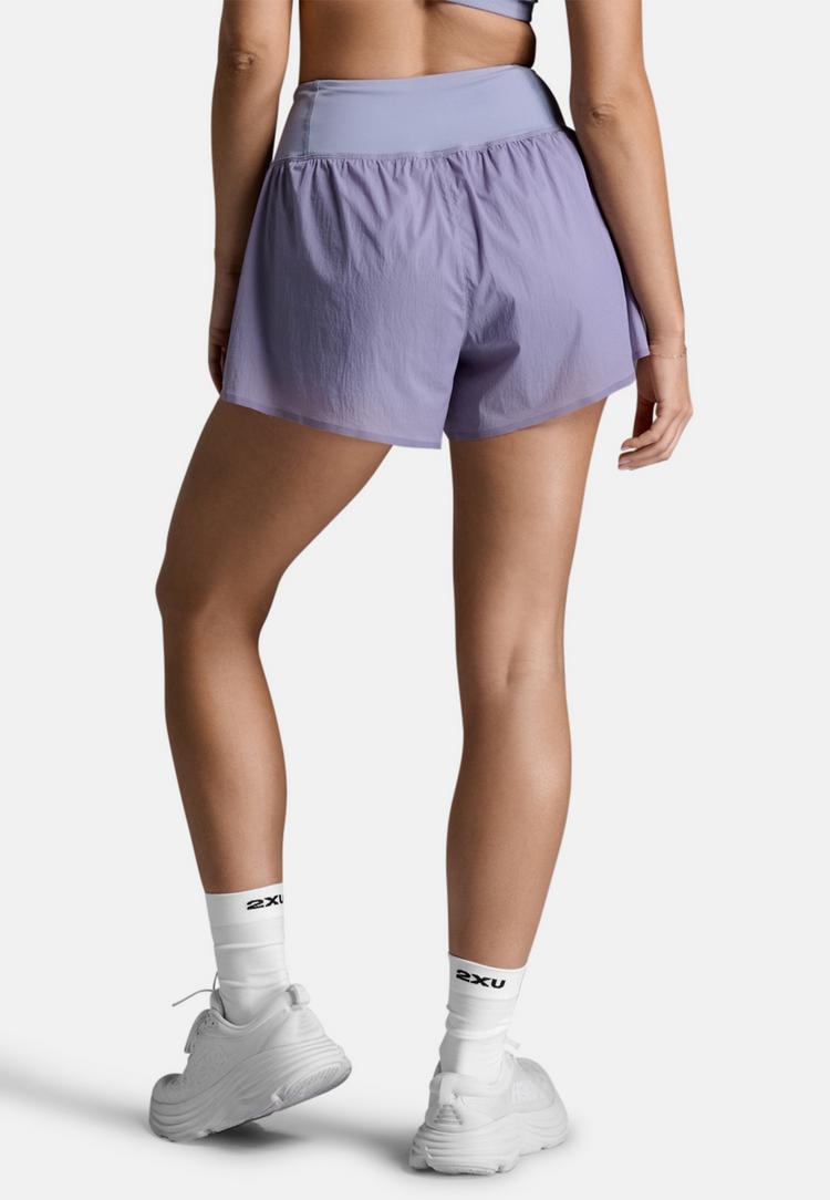 2XU 2XU Aero Hi-Rise 2-in-1 3 Inch Shorts Funktionsshorts Damen - digital lilac-white reflective - 1 | SportScheck