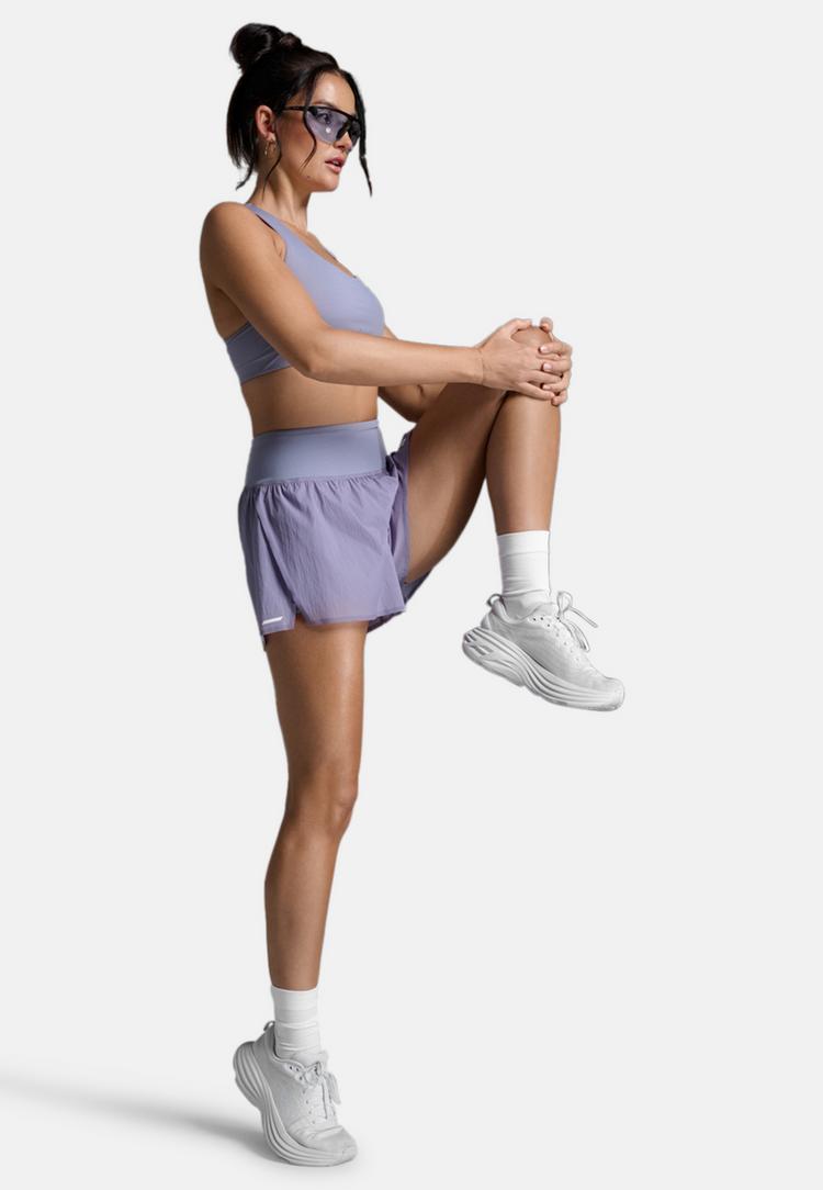 2XU 2XU Aero Hi-Rise 2-in-1 3 Inch Shorts Funktionsshorts Damen - digital lilac-white reflective - 2 | SportScheck