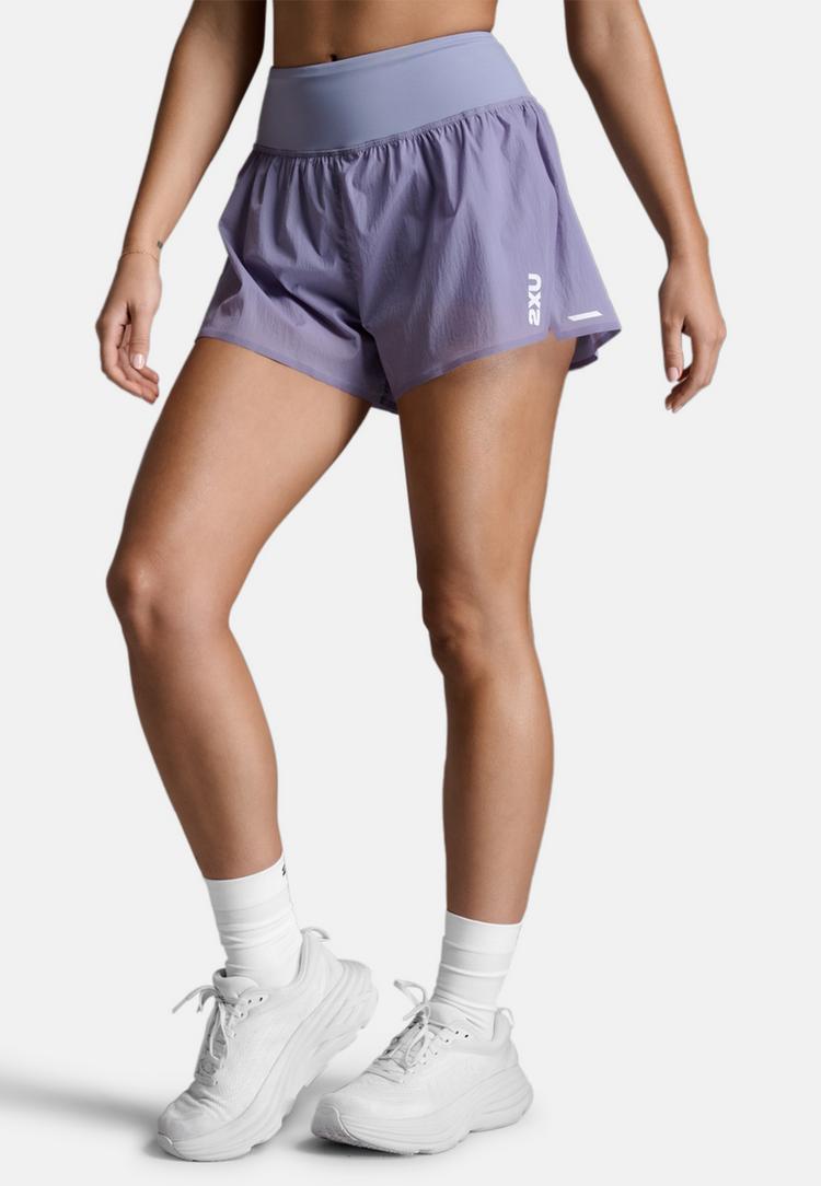 2XU 2XU Aero Hi-Rise 2-in-1 3 Inch Shorts Funktionsshorts Damen - digital lilac-white reflective - 3 | SportScheck