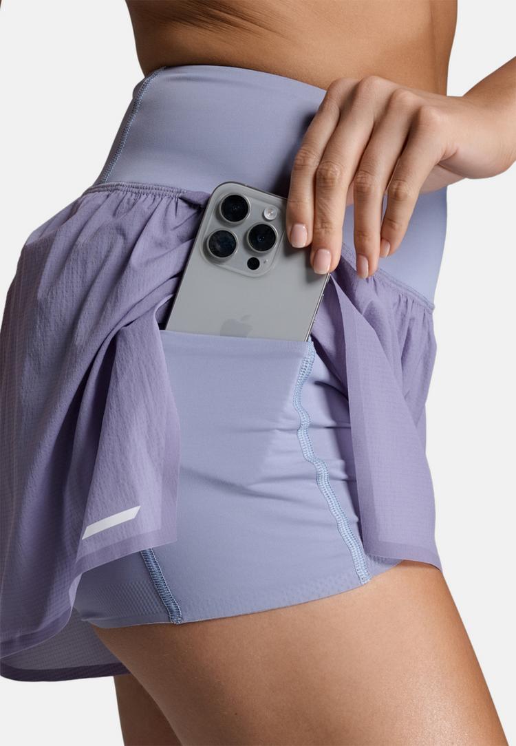 2XU 2XU Aero Hi-Rise 2-in-1 3 Inch Shorts Funktionsshorts Damen - digital lilac-white reflective - 4 | SportScheck