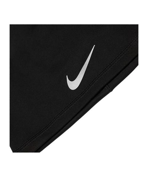 Rückansicht von Nike U Peak Uncuffed Beanie Laufmütze schwarzsilber