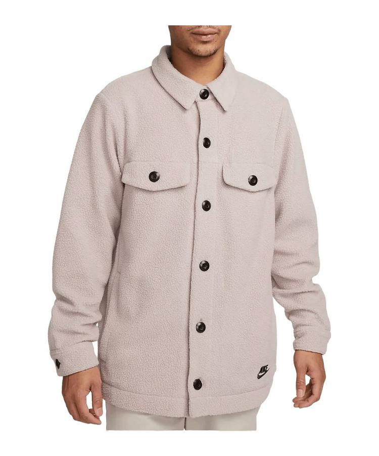 Nike Nike Sherpa Jacke Beige Sweatjacke Herren - beigebraun - 0 | SportScheck