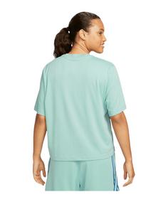 Rückansicht von Nike Dri-Fit Swoosh Fly Boxy 2 T-Shirt Damen T-Shirt Damen blau