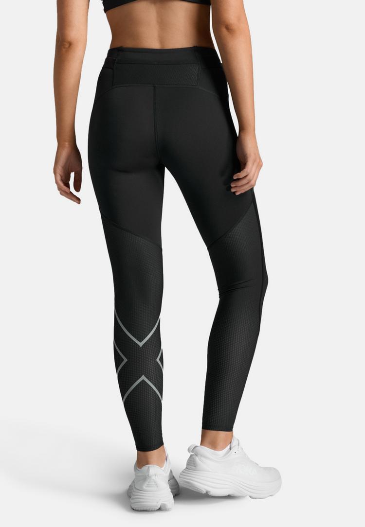 2XU 2XU Aero Mesh Hi-Rise Comp Tight Tights Damen - black-silver reflective - 1 | SportScheck