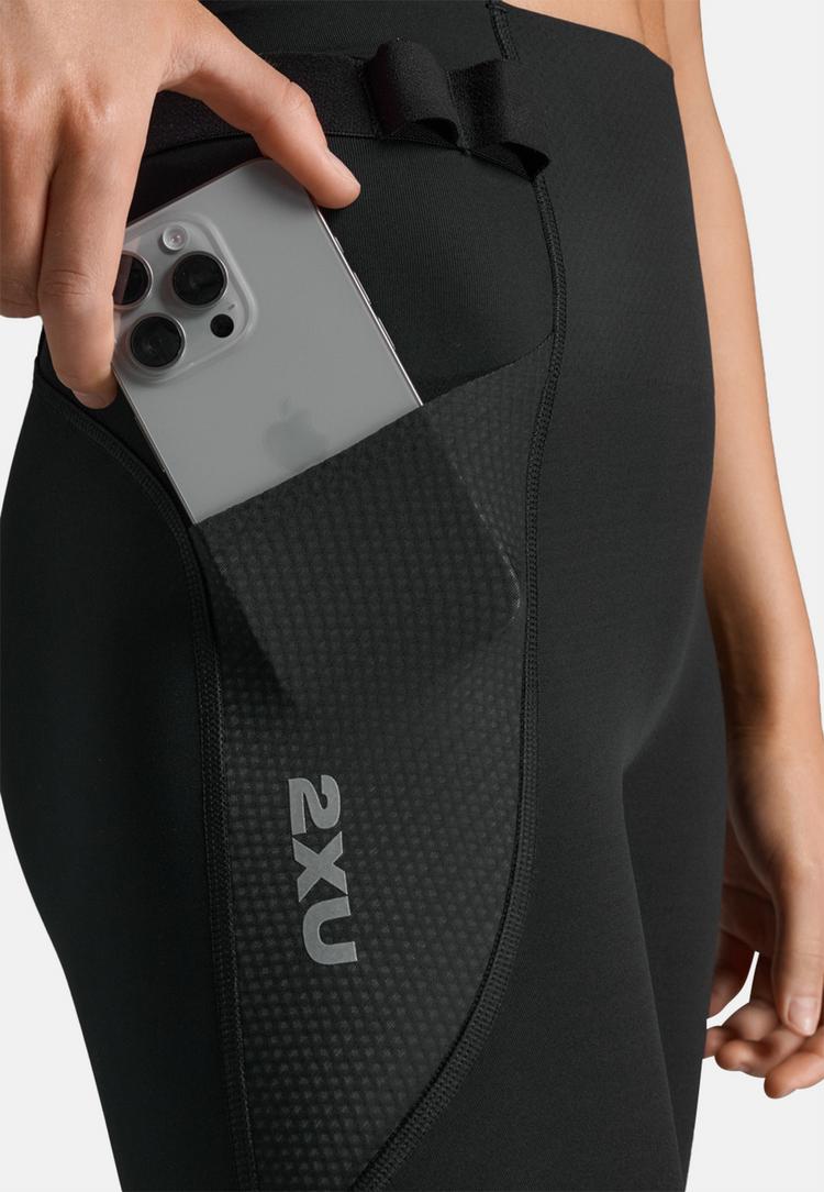 2XU 2XU Aero Mesh Hi-Rise Comp Tight Tights Damen - black-silver reflective - 6 | SportScheck