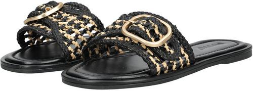 Rückansicht von Inuovo Pantoletten Freizeitschuhe Damen Schwarz