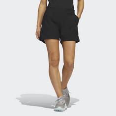 Rückansicht von adidas Pintuck 5-Inch Pull-On Golfshorts Shorts Damen Black