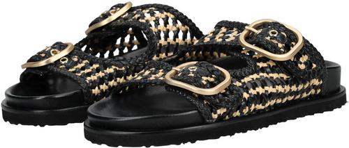 Rückansicht von Inuovo Pantoletten Freizeitschuhe Damen Schwarz