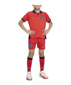 Nike England Minikit Away WM22 Kids Fußballtrikot Kinder rot