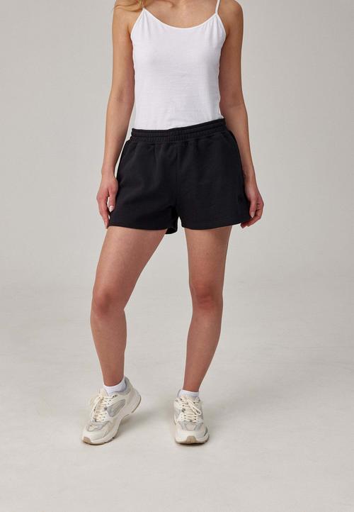 Rückansicht von Snocks Sweatshorts Damen Funktionsshorts Damen Schwarz