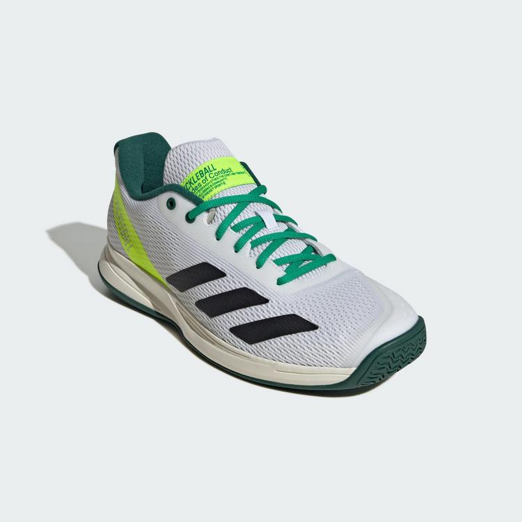 adidas adidas Pickleball Schuhe Tennisschuhe Herren - Cloud White / Core Black / Collegiate Green - 3 | SportScheck