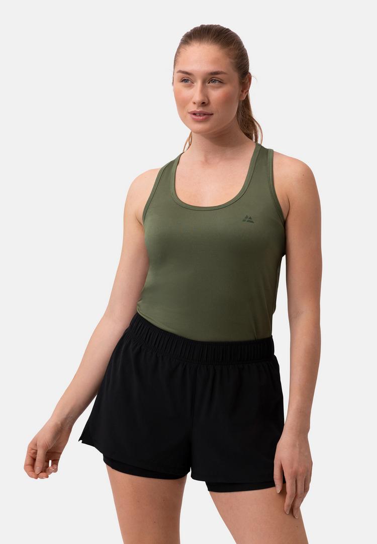 DANISH ENDURANCE DANISH ENDURANCE Sustain Fitness Tank Tanktop Damen - black/olive - 0 | SportScheck
