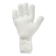Rückansicht von Uhlsport FM Cybertec Absolutgrip HN Torwarthandschuhe weiß/cyberblau/schwarz