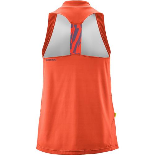 Rückansicht von Gonso Adventure Jersey Sleeveless Fahrradtrikot Damen Rot4592