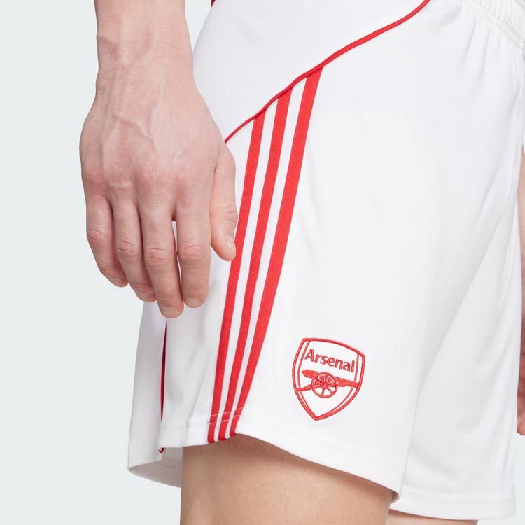 adidas adidas FC Arsenal 25/26 Heimshorts Fu&szlig;ballshorts Herren - White / Better Scarlet - 0 | SportScheck
