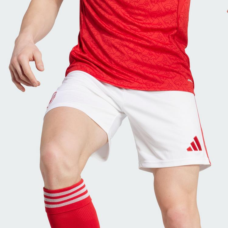 adidas adidas FC Arsenal 25/26 Heimshorts Fu&szlig;ballshorts Herren - White / Better Scarlet - 1 | SportScheck