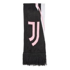 adidas Juventus Turin Heimschal Fanschal Black / White / Bliss Pink