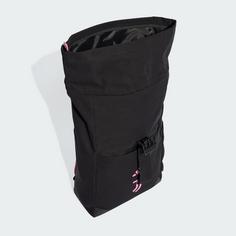 Rückansicht von adidas Rucksack Juventus Turin Heim-Rucksack Daypack Black / Bliss Pink