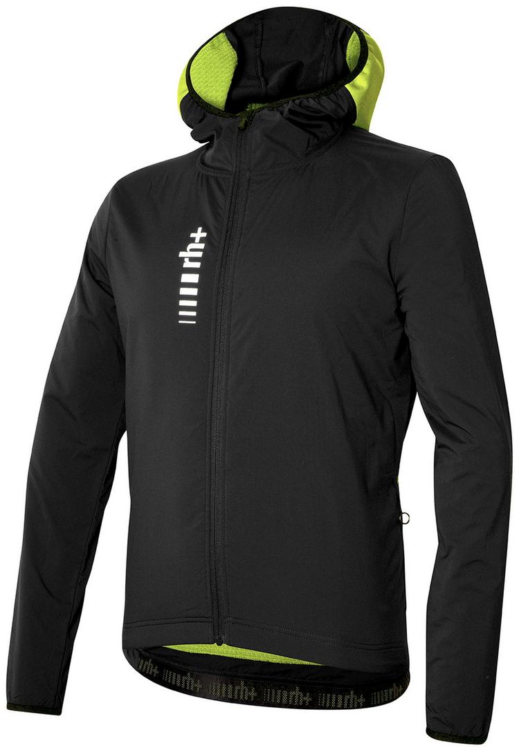 RH+ RH+ Alpha Padded Hoody Jkt Fahrradjacke Herren - black-acid lime - 0 | SportScheck