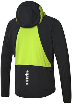 Rückansicht von RH+ Alpha Padded Hoody Jkt Fahrradjacke Herren black-acid lime