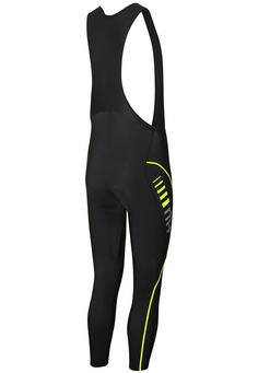 Rückansicht von RH+ Reflex Evo Fahrradtights Herren black-acid lime