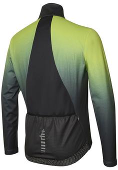 Rückansicht von RH+ Stylus Printed Thermo Jkt Fahrradjacke Herren graphite-acid lime shadow