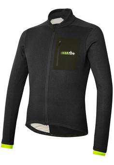 RH+ All Road Sweater Fahrradtrikot Herren black-acid lime