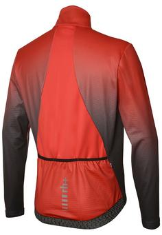 Rückansicht von RH+ Stylus Printed Thermo Jkt Fahrradjacke Herren black-red code shadow
