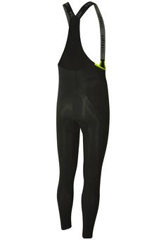 Rückansicht von RH+ Nordic Bibtight Fahrradtights Herren black-acid lime